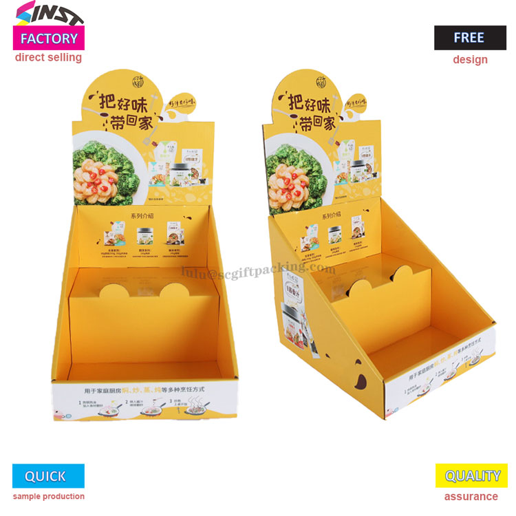 Supermarket Səsvermə Countertop Karton Ekran Qutusu